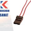 سوکت جا فیوز کالسکه ای و سوئیچ پژو (قهوه ای) 4سیم