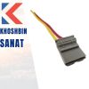 سوکت جا فوز کالکسه ای و سوئیچ پژو (طوسی) سیم4