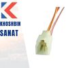سوکت موتور فن پراید 2 دور نری(سر سیم مادگی) سیم 2.5