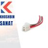 سوکت موتور فن پراید 2 دور مادگی(سر سیم نری) سیم 2.5